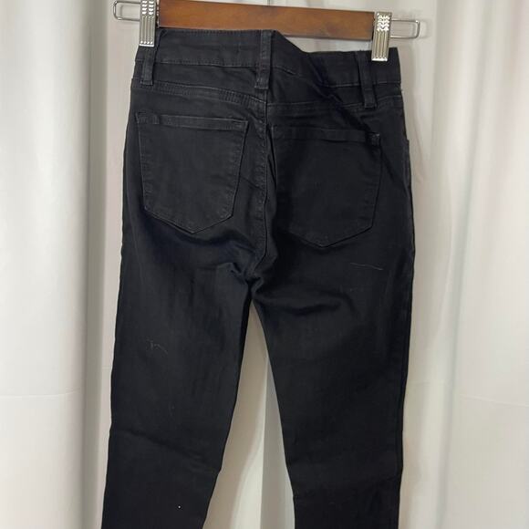KanCan blue jeans black in color women's size 24 waist or size 0 skinny jeans - Picture 5 of 14